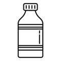 Drugstore cough syrup icon, outline style