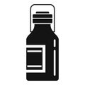 Drugstore cough syrup icon, simple style