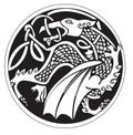 A druidic astronomical symbol of a dragon