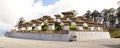 Druk Wangyal Chortens - the 108 chortens at Dochula Pass Royalty Free Stock Photo