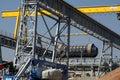 Drum being placed in the Premier diamond mine in Cullinan, South Africa Royalty Free Stock Photo