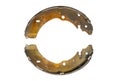 Drum brakes ,Rear wheel of the car deteriorated from use.