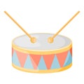 Drum colorful icon