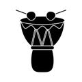 Drum djembe percussion african pictogram