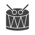 Drum icon vector image. Royalty Free Stock Photo