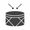 Drum icon vector image. Royalty Free Stock Photo