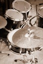 Drum kit close-up Royalty Free Stock Photo