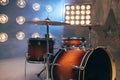 Drum-kit, drum-set, percussion instrument, drumkit Royalty Free Stock Photo