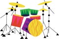 Drum Kit Musical Instrument Royalty Free Stock Photo