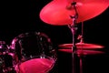 Drum Kit on the stage Royalty Free Stock Photo