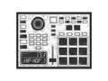 Drum machine sketch vector illustration