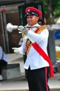 Drum major practicing for NDP 2010
