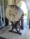 The drum in the mosque courtyard