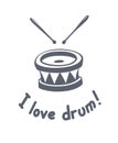 Drum music instrument