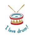 Drum music instrument