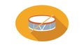 Drum Percussion Instrument Minimal Flat Style Illustration, vector design Generative AI Royalty Free Stock Photo