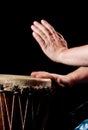 Drum play Royalty Free Stock Photo