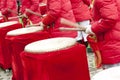 Drum playing on happy moment