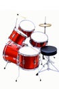 Drum set Royalty Free Stock Photo