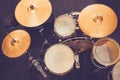 Drum set drums in Studio Royalty Free Stock Photo