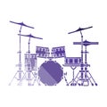 Drum set icon Royalty Free Stock Photo