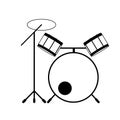 drum set. Vector illustration decorative design Royalty Free Stock Photo
