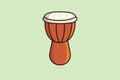 Drum Snare with Ropes vector illustration.