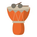 Drum And Sticks African Music Instruments