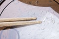 Drum Sticks Prepared For Playing Royalty Free Stock Photo