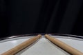 Drum Sticks Sitting On Snare Drum Royalty Free Stock Photo