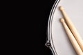 Drum and Sticks Royalty Free Stock Photo