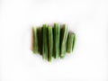 Drum sticks, some peeled drum parts. The drum or moringa is a very good and healthy vegetable Royalty Free Stock Photo