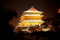 Drum Tower night scenes in xian