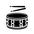 Drum toy Icon. Play detilaed simple style logo icon vector illustration isolated Royalty Free Stock Photo