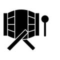 Drumbeat Isolated Vector icon which can easily modify or edit