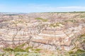 Badlands in Drumheller, Dinosaur Provincial Park, Canada Royalty Free Stock Photo