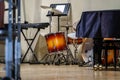 Drumkit and other jazz instruments Royalty Free Stock Photo