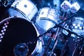 Drumkit on stage Royalty Free Stock Photo