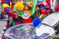 Drummer at Badajoz Carnival parade, Spain Royalty Free Stock Photo