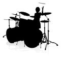 Musician Drummer Silhouette