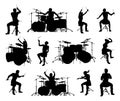 Drummer Musician Silhouettes