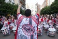 Drummers from Batala Band Badajoz Carnival 2016