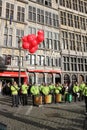 Drummers on Grote Market , Antwerp