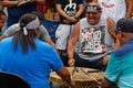 Drummers and singers at the 49th annual United Tribes Pow Wow