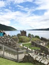 Drumnadrochit, Inverness/United Kingdom - August 8, 2017: Urquhart Castle in Drumnadrochit, Inverness in the United Kingdom