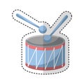 Drump instrument isolated icon Royalty Free Stock Photo