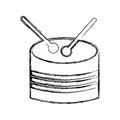 Drump toy instrument icon Royalty Free Stock Photo