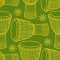 Drums. African drums. Percussion. Royalty Free Stock Photo