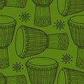 Drums. African drums. Percussion. Royalty Free Stock Photo