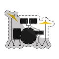 drums battery isolated icon Royalty Free Stock Photo